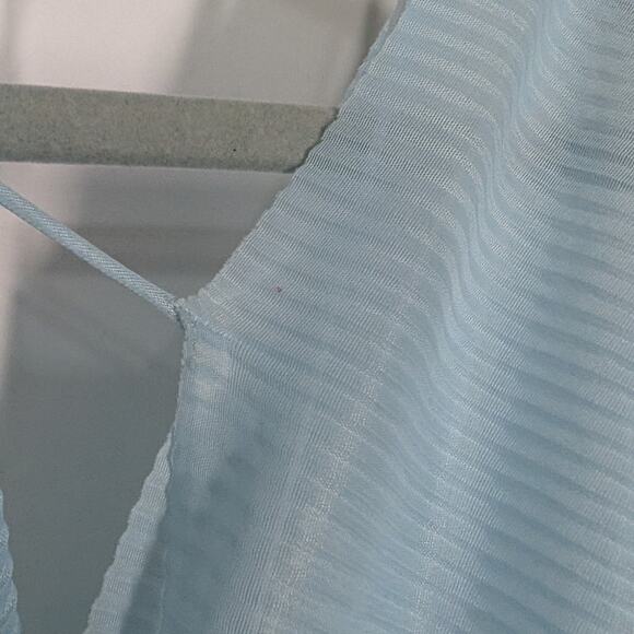 Roland Mouret Ballard Plisse Draped Gown Plunge Neckline Blue Dress Size 6 - Picture 6 of 14